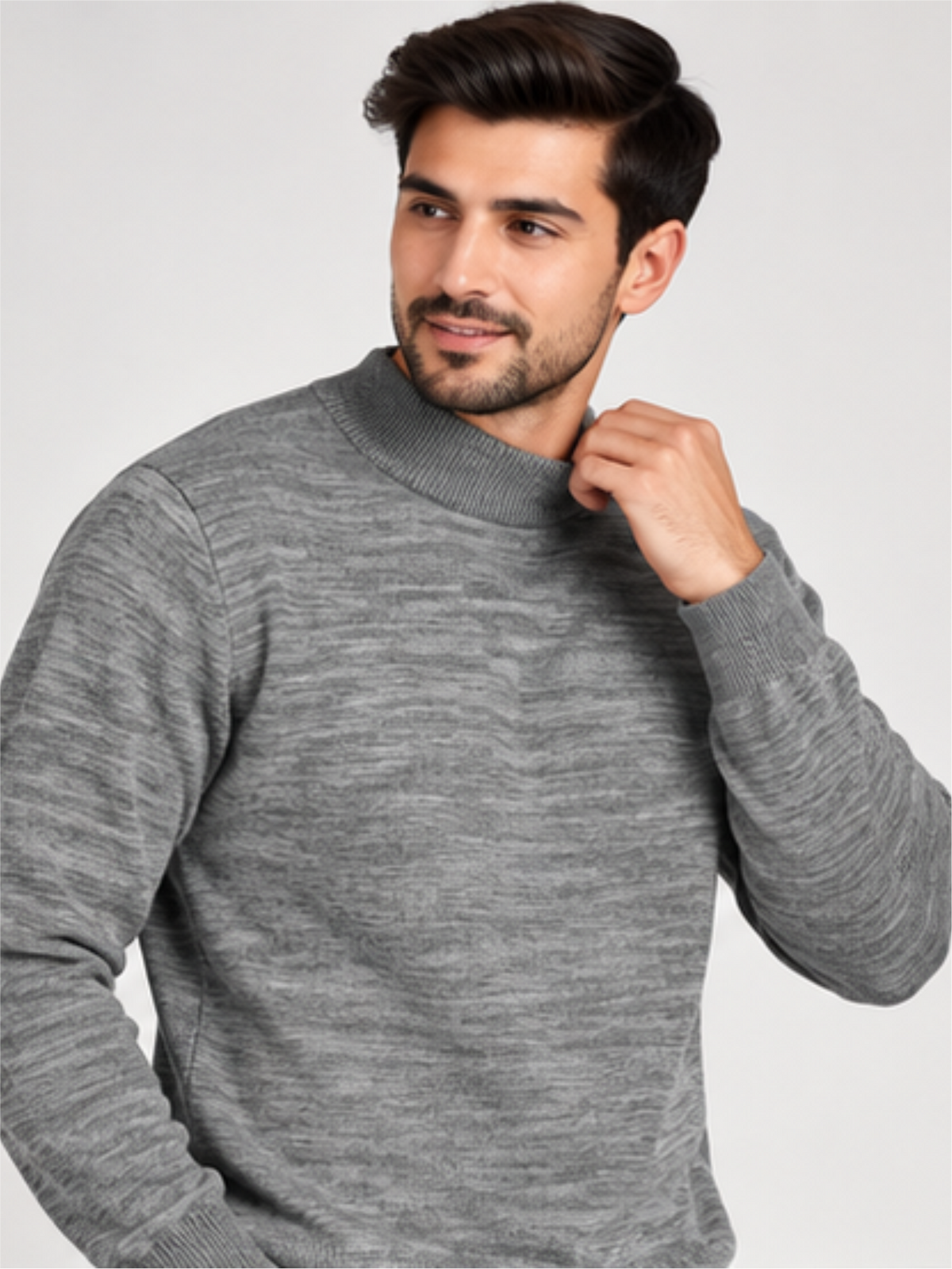 Refined Crew Neck Winter Pullover