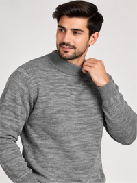 Refined Crew Neck Winter Pullover