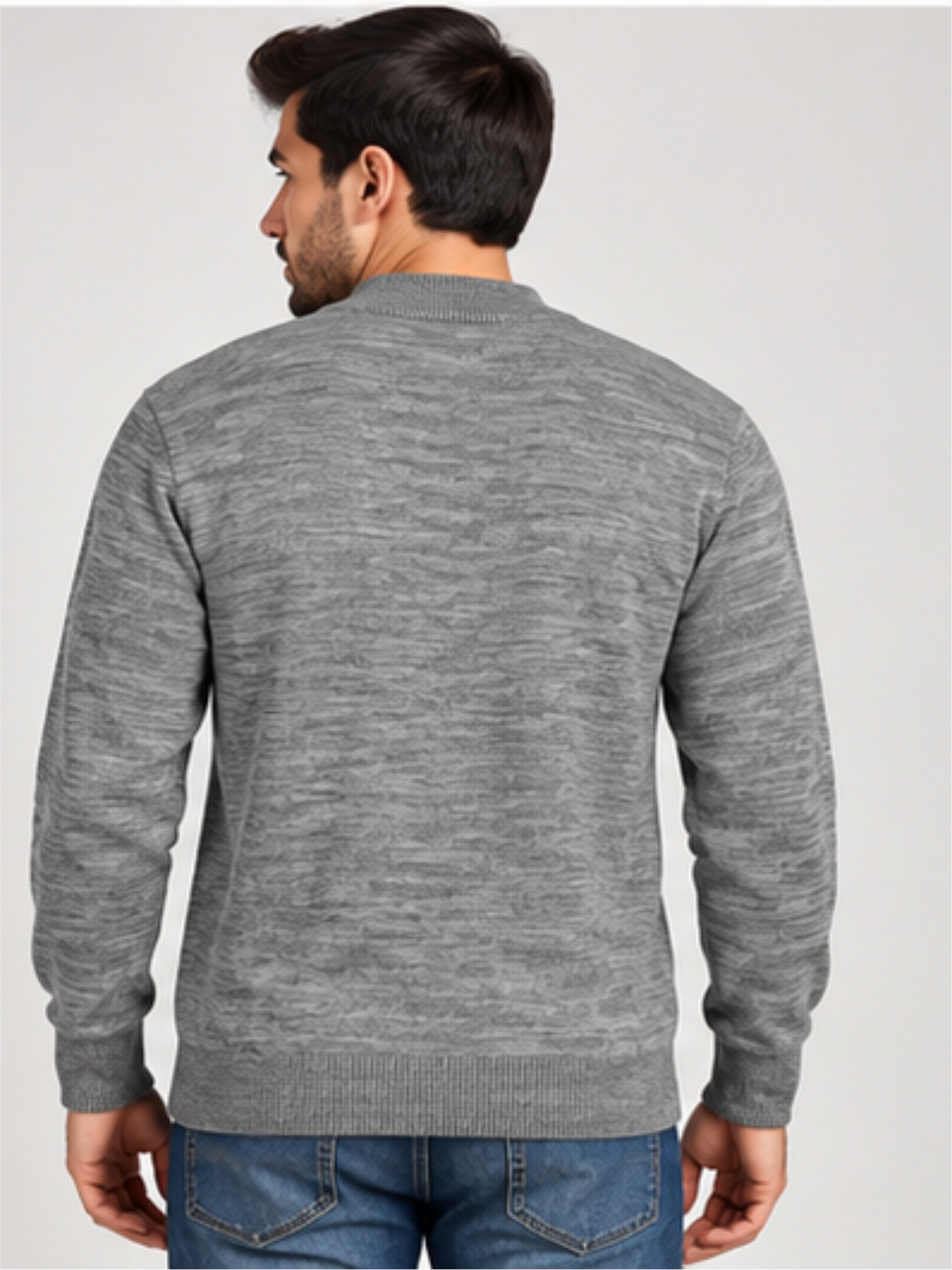 Refined Crew Neck Winter Pullover