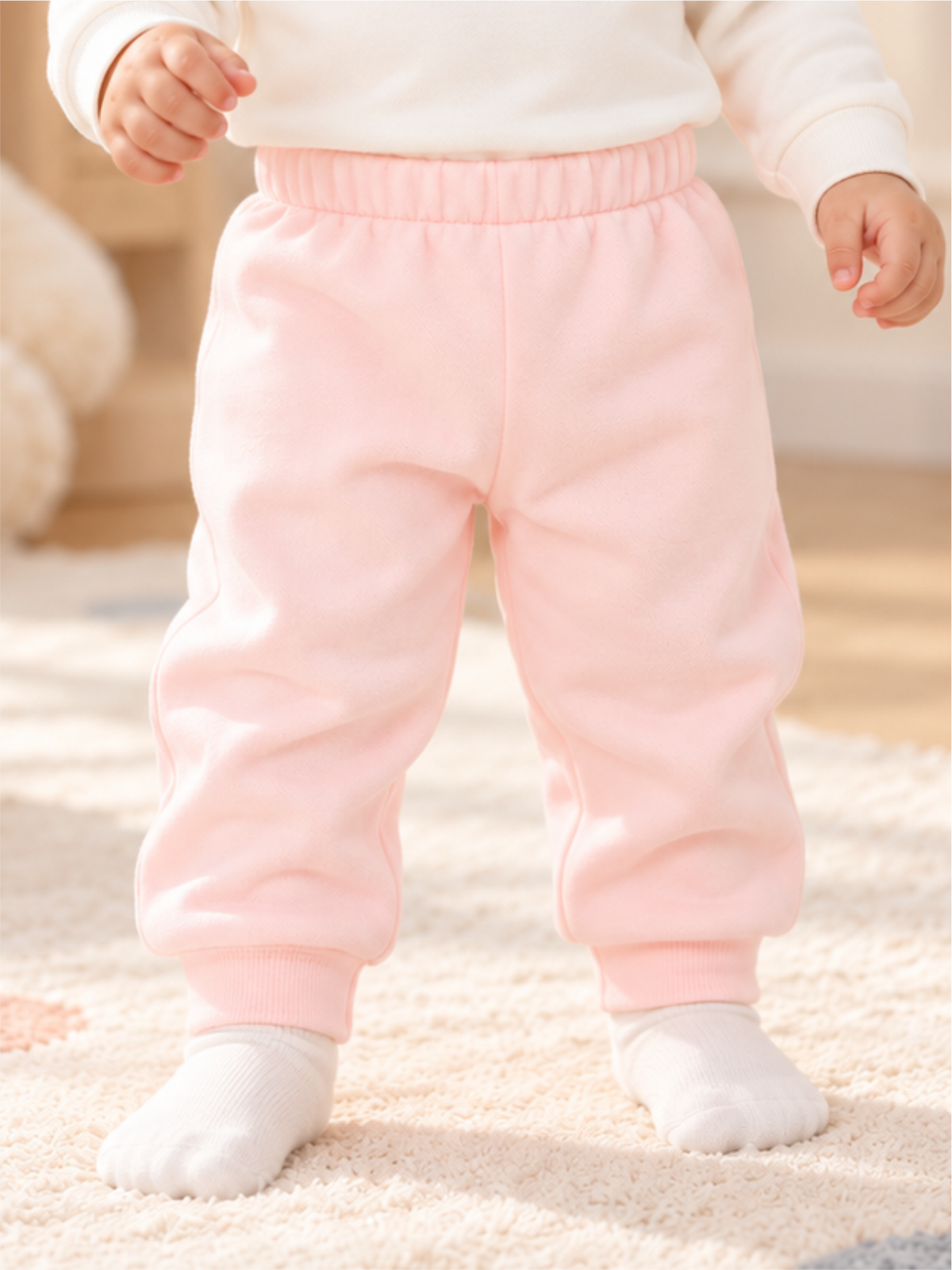 Baby Snug Winter Top Pant Set with Cute Bear Print