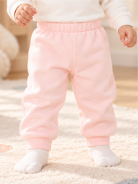 Baby Snug Winter Top Pant Set with Cute Bear Print