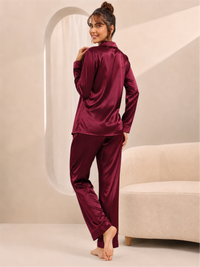 Silky Soft Satin Night Suit with Comfortable Pyjama