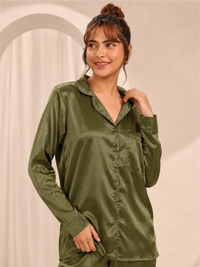 Silky Soft Satin Night Suit with Comfortable Pyjama
