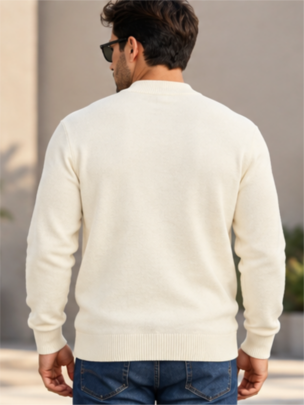 Refined Crew Neck Winter Pullover