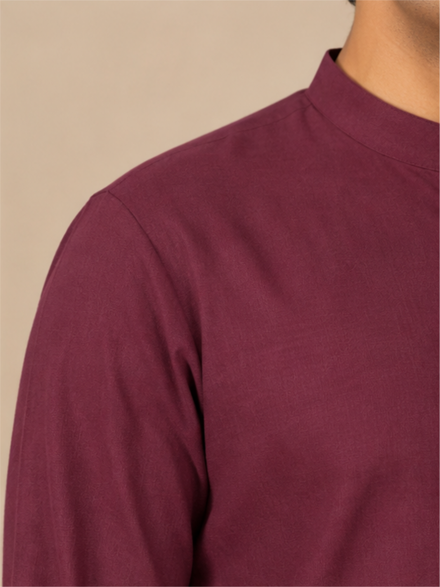 Men Solid Regular Straight Kurta with Bottom, Wine
