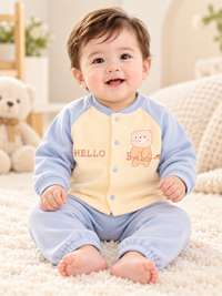 Infant Soft Winter Jacket Set with Matching Pants