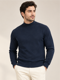Refined Crew Neck Winter Pullover