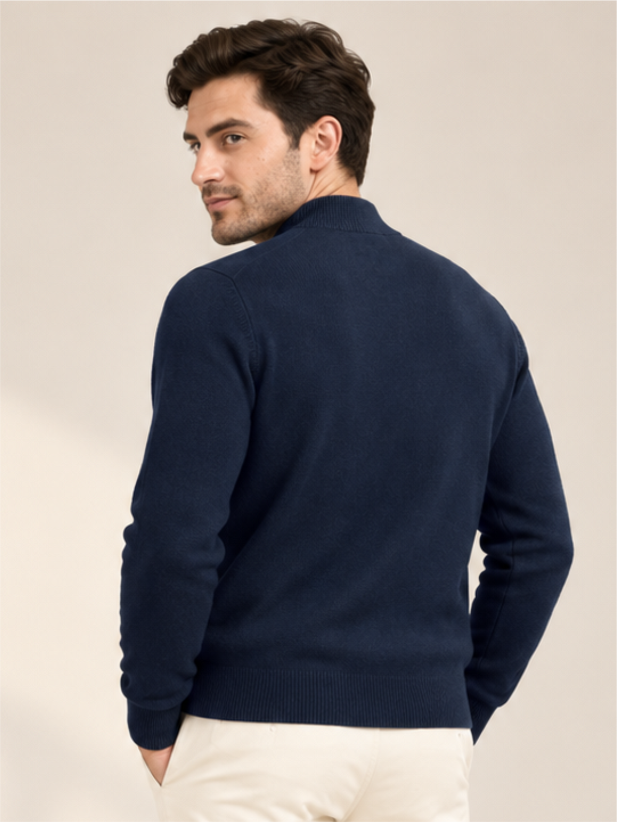 Refined Crew Neck Winter Pullover