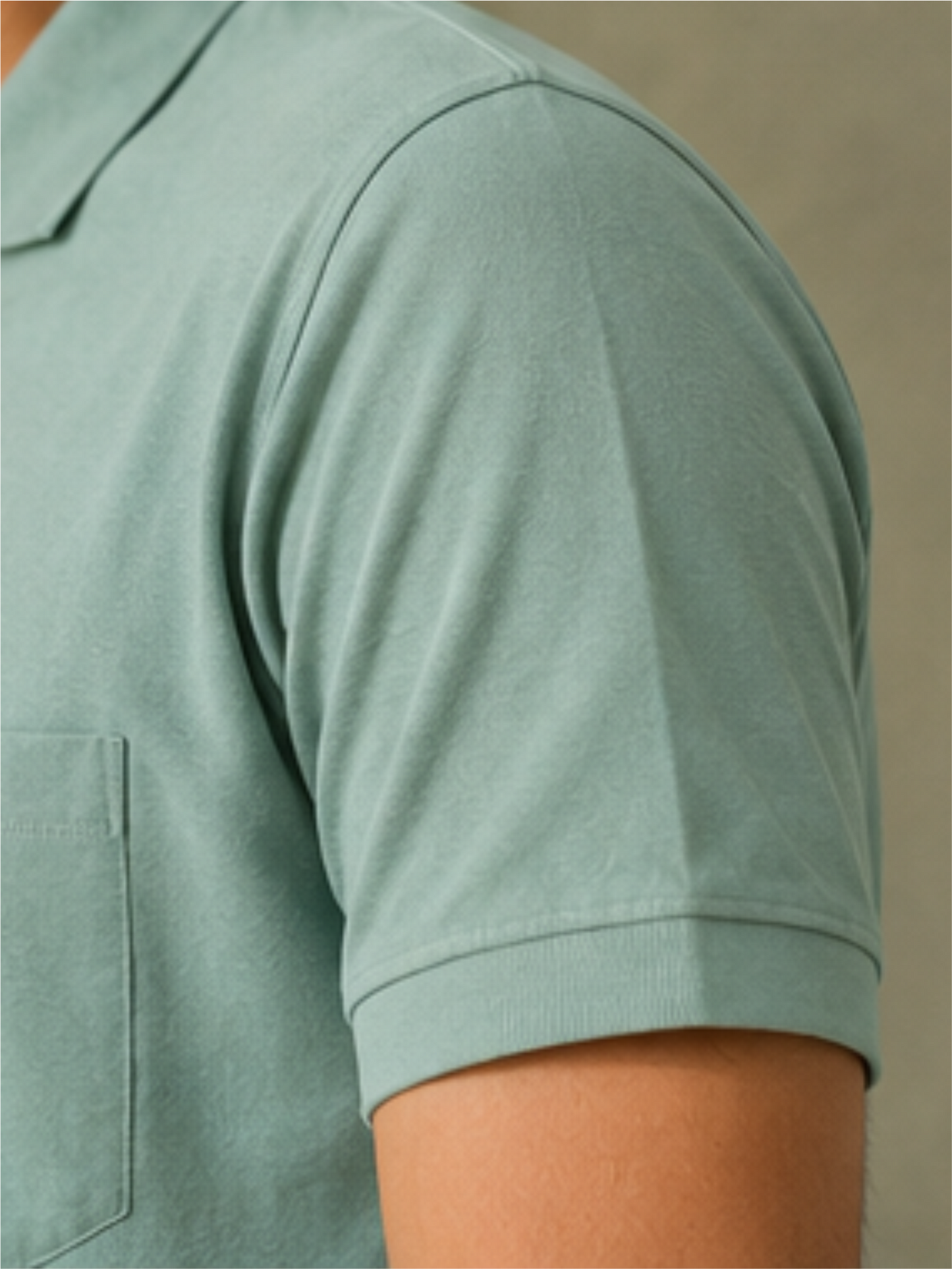 Men's Matty Polo Neck with Packet Half Slivees T-Shirt, Aqua