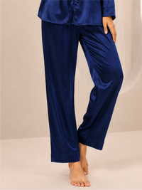 Stylish Satin Night Suit with Full Sleeve Top & Pyjama