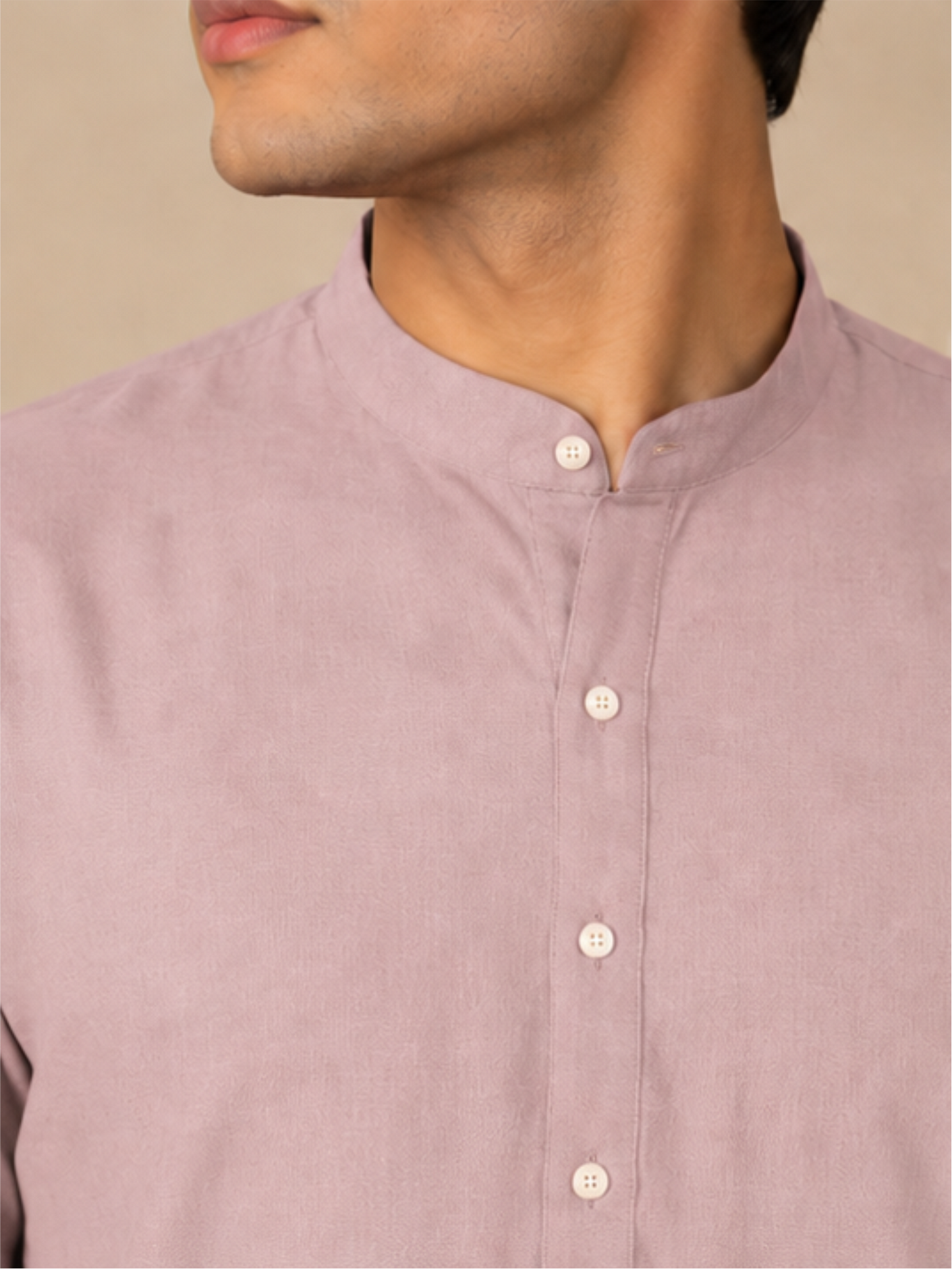 Men Solid Regular Straight Kurta with Bottom, Lavender
