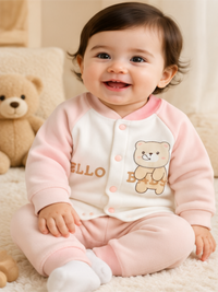 Infant Soft Winter Jacket Set with Matching Pants