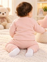Infant Soft Winter Jacket Set with Matching Pants