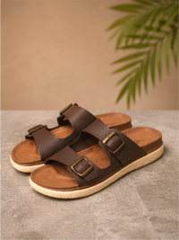 Groviano Comfort Casual Sandals for Men, Brown