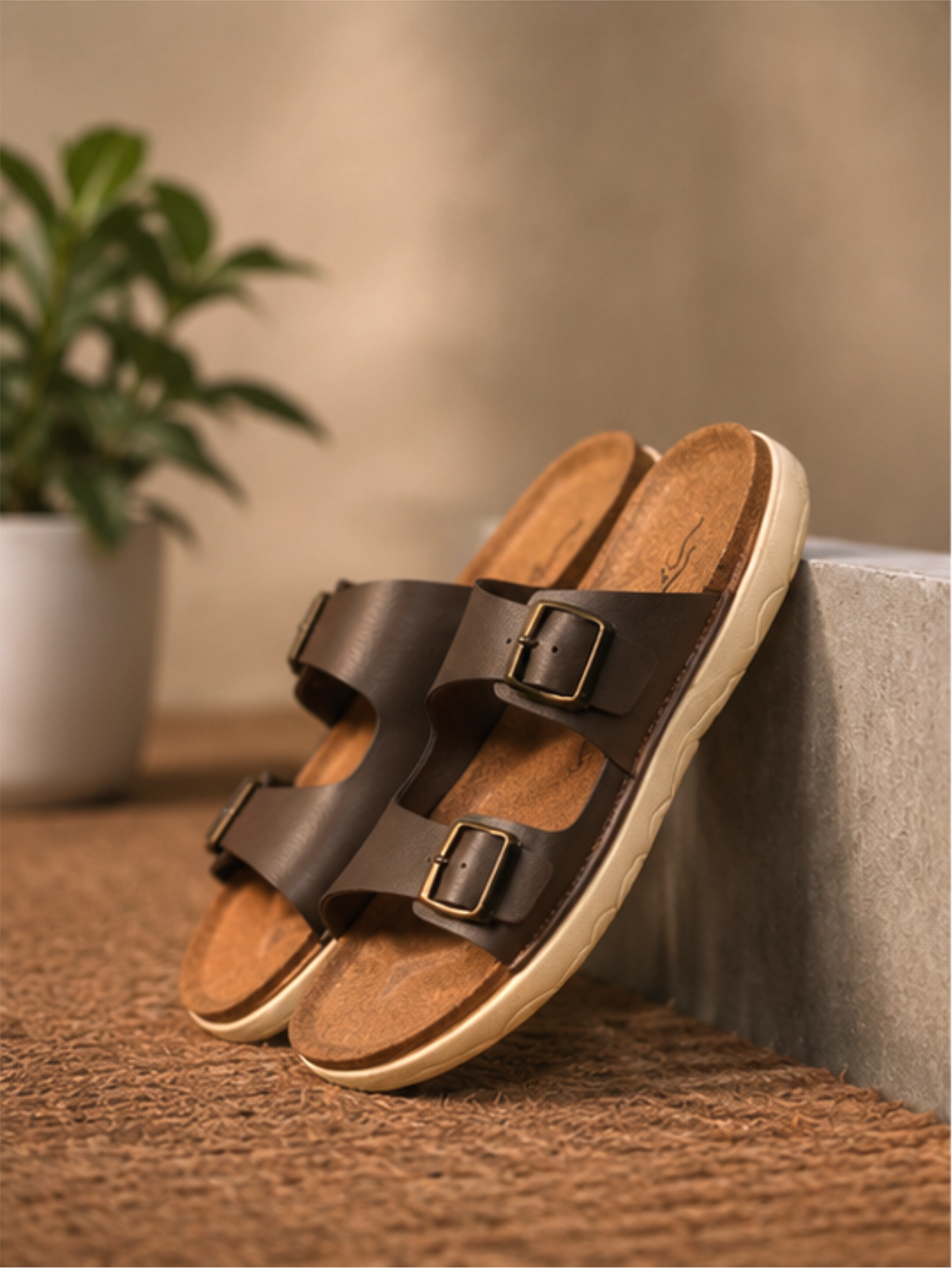 Groviano Comfort Casual Sandals for Men, Brown