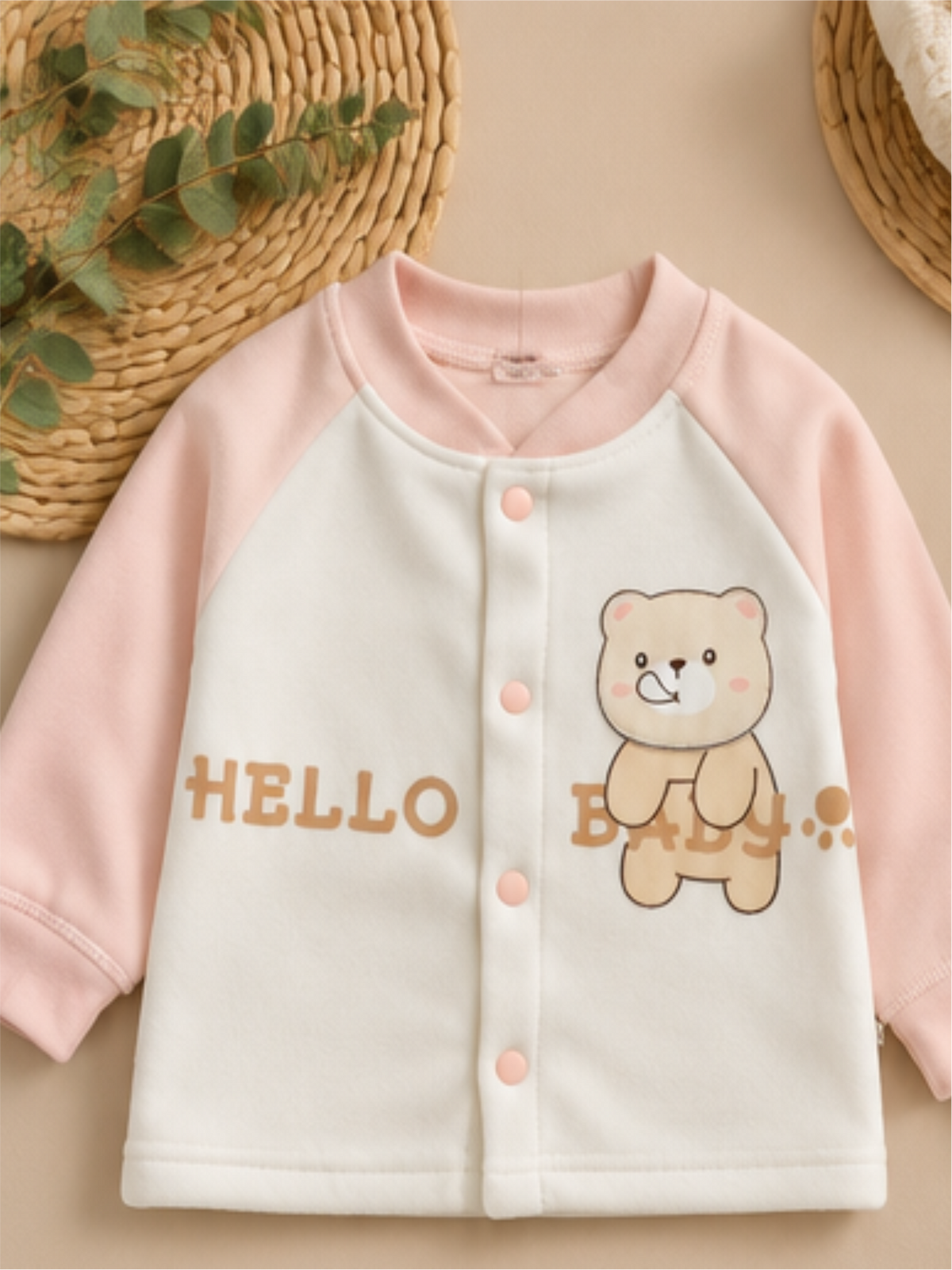 Infant Soft Winter Jacket Set with Matching Pants