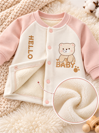 Infant Soft Winter Jacket Set with Matching Pants