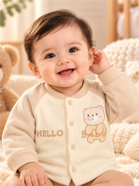 Infant Soft Winter Jacket Set with Matching Pants
