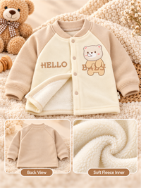 Infant Soft Winter Jacket Set with Matching Pants