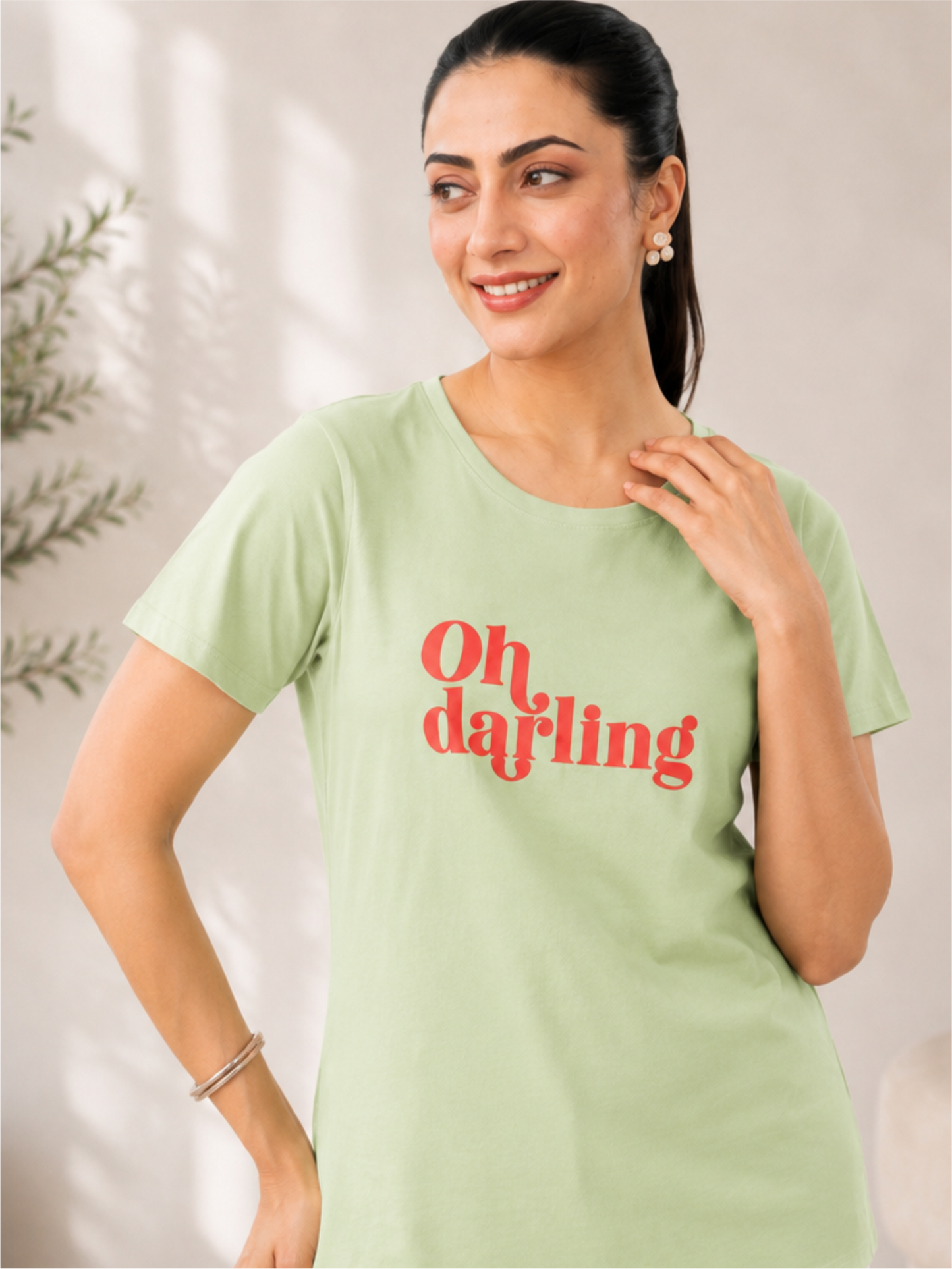 Comfort Fit Cotton Printed T-Shirt & Pyjama Set