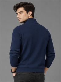 Smart Quarter-Zip Modern Winter Knit Pullover