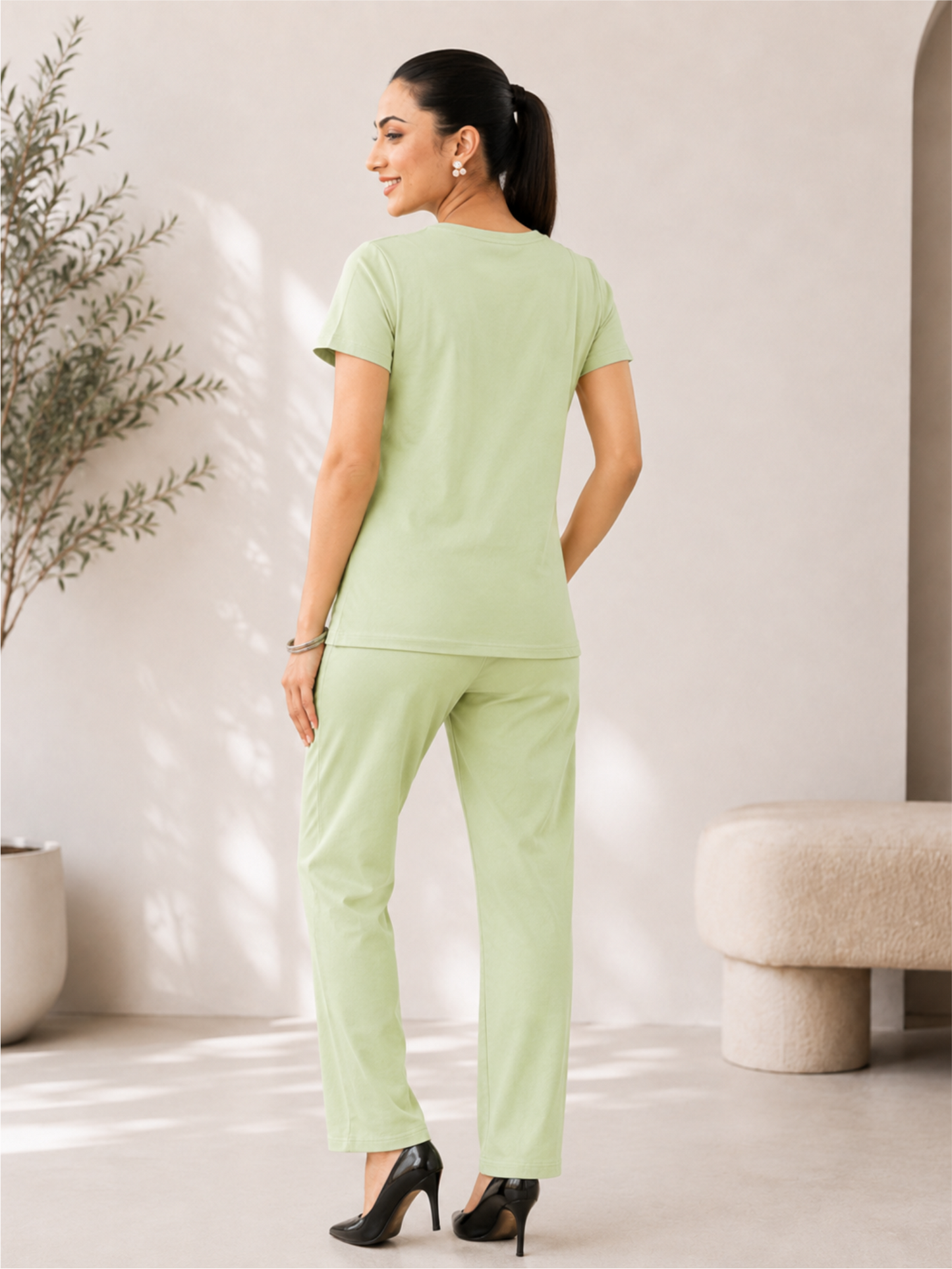 Comfort Fit Cotton Printed T-Shirt & Pyjama Set