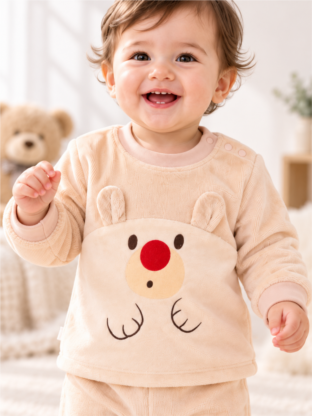 Unisex Baby Soft Winter Lounge Set with Cute Design