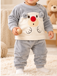 Unisex Baby Soft Winter Lounge Set with Cute Design