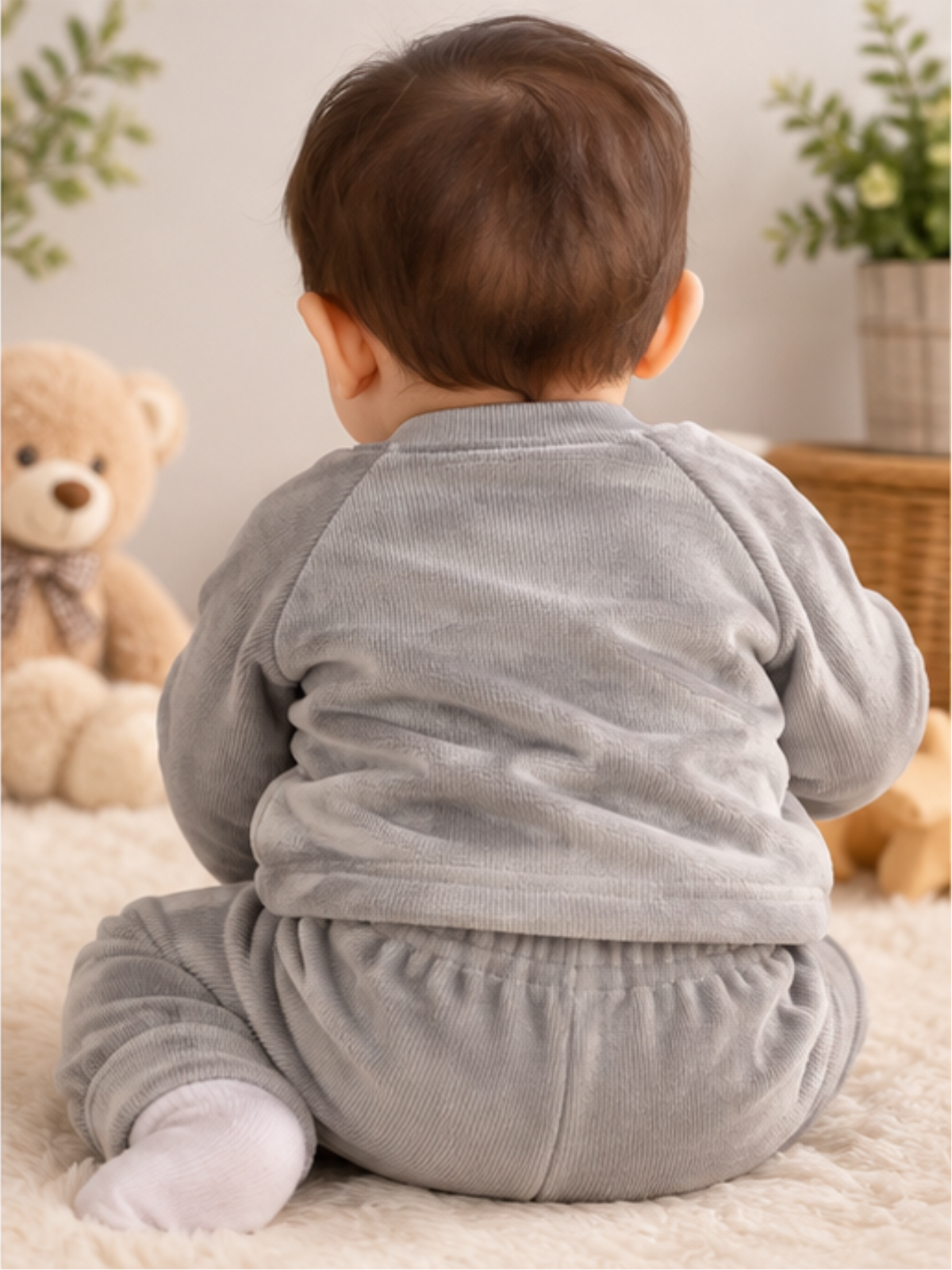 Unisex Baby Soft Winter Lounge Set with Cute Design