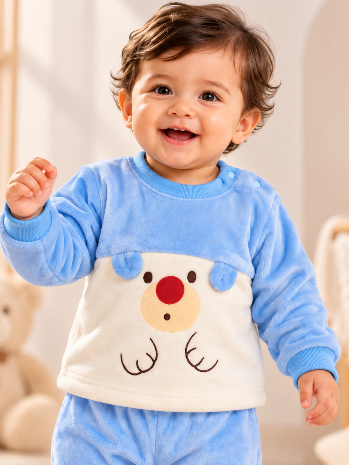 Unisex Baby Soft Winter Lounge Set with Cute Design