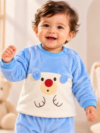 Unisex Baby Soft Winter Lounge Set with Cute Design